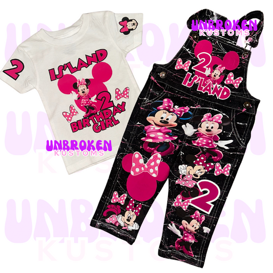 Minnie Mouse Birthday Set - Minnie Mouse Birthday Outfit - Minnie Mouse Birthday
