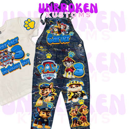 Paw Patrol Birthday Set - Paw Patrol Birthday Outfit - Paw Patrol Birthday