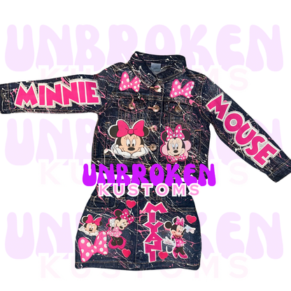 Minnie Mouse Birthday Set - Minnie Mouse Birthday Outfit - Minnie Mouse Birthday