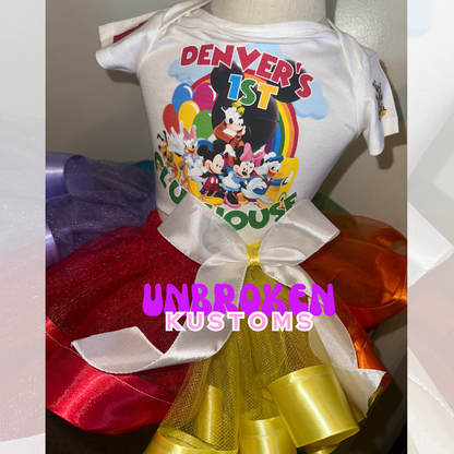 Mickey Mouse Custom Birthday Tutu Outfit