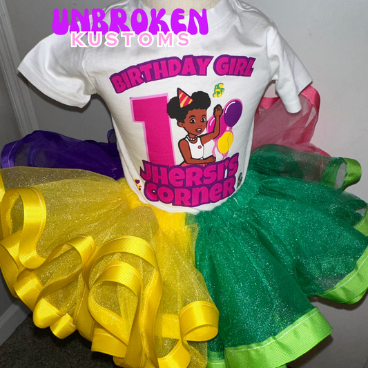 Gracie Corner Custom Birthday Tutu Outfit
