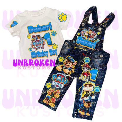 Paw Patrol Birthday Set - Paw Patrol Birthday Outfit - Paw Patrol Birthday
