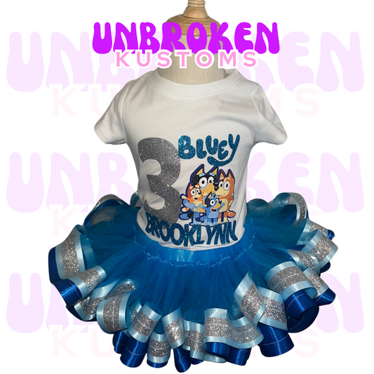 Bluey Tutu Custom Birthday Tutu Outfit