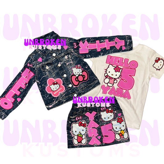 Hello Kitty Birthday Set - Hello Kitty Birthday Outfit - Hello Kitty Birthday