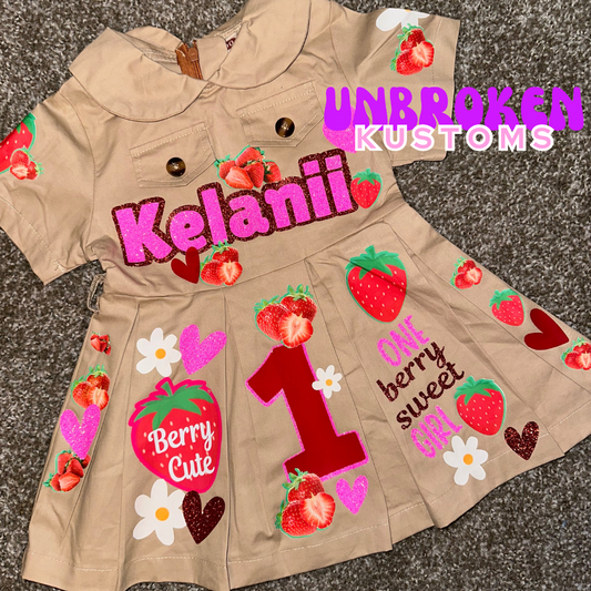 Strawberry Custom Birthday Outfit