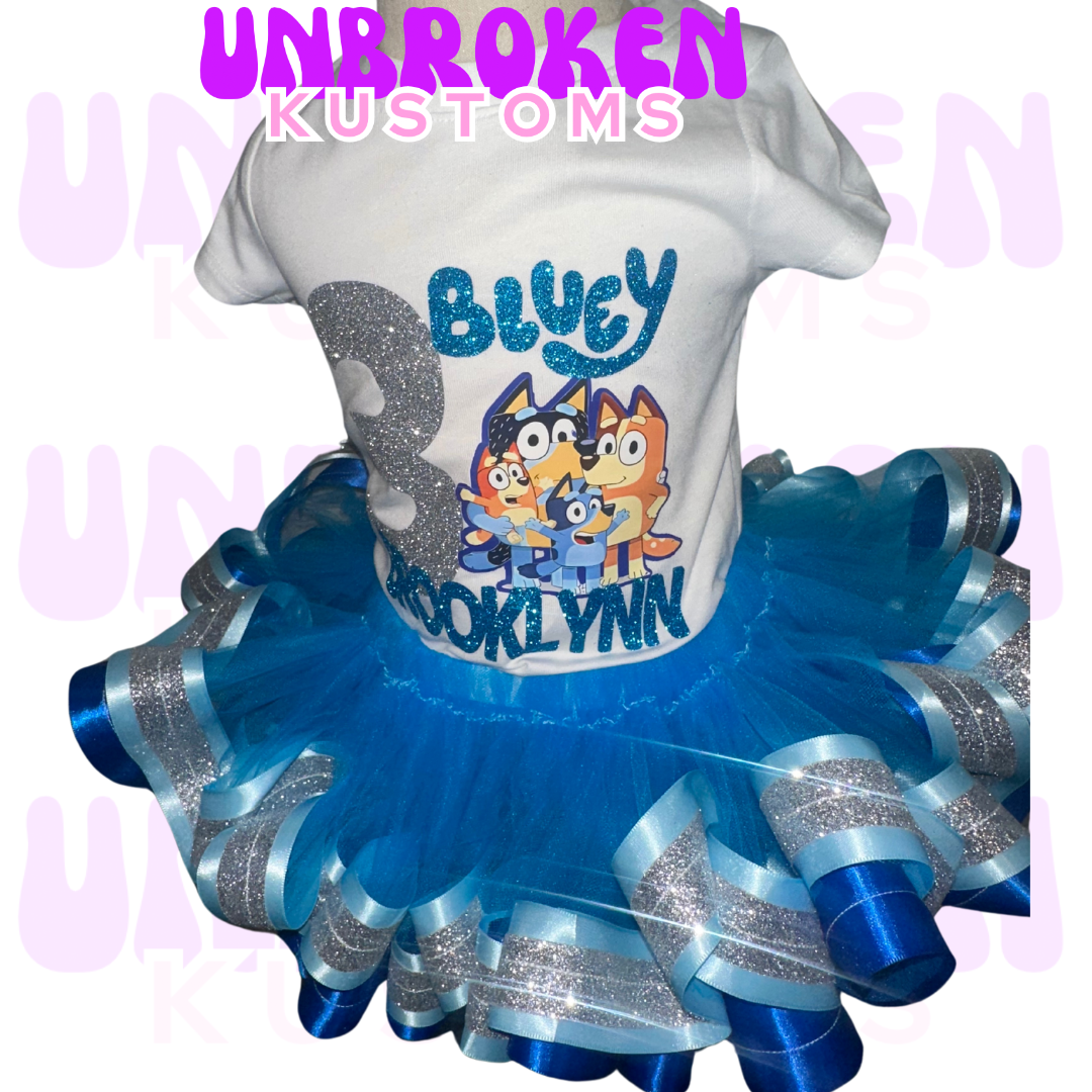 Bluey Tutu Custom Birthday Tutu Outfit