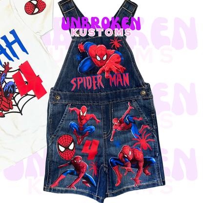 SpiderMan Birthday Set - Spider Man Birthday Outfit - Spider Man Birthday
