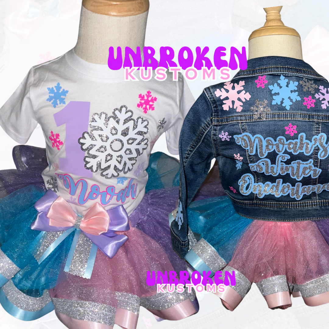 Winter Wonderland Custom Birthday Tutu Outfit