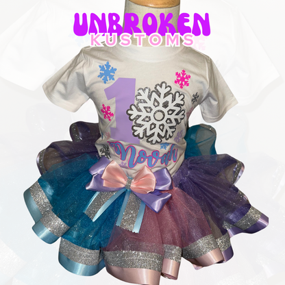 Winter Wonderland Custom Birthday Tutu Outfit