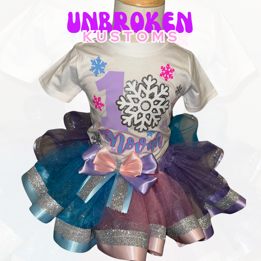 Winter Wonderland Custom Birthday Tutu Outfit