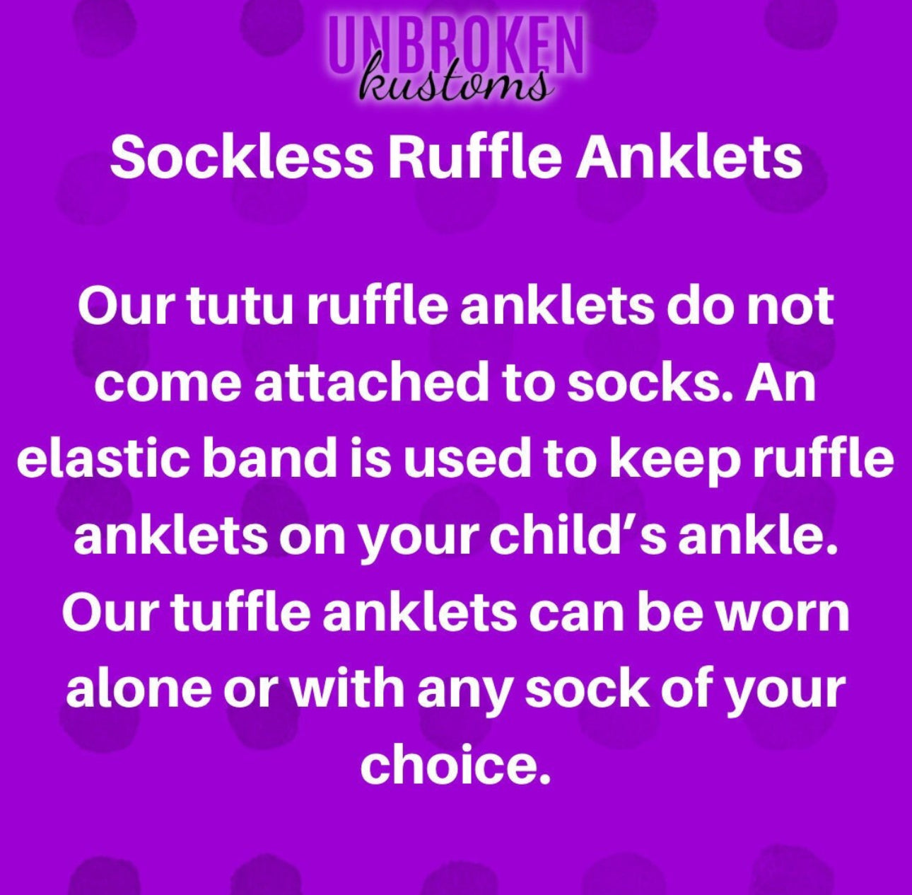 Choose Your Color(s) Ruffle Anklet Socks