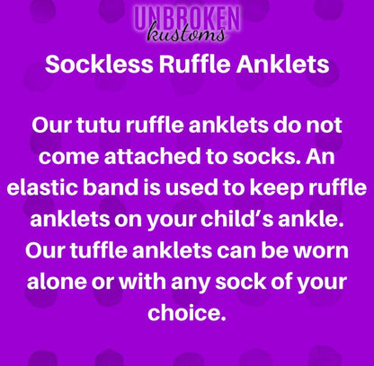 Orange Kids Tutu Ruffle Socks